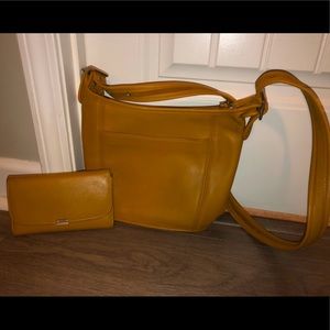 Coach handbag with matching wallet